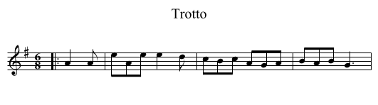 Trotto - staff notation