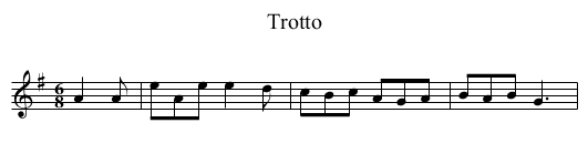 Trotto - staff notation