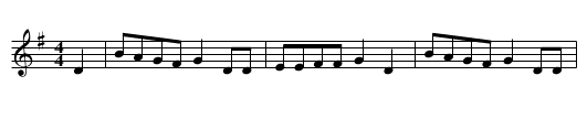 Trotz Napoleon - staff notation