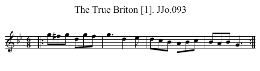 True Briton [1]. JJo.093, The - staff notation