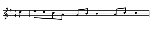 Trulala - staff notation