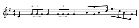 Trumpet Hornpipe - staff notation