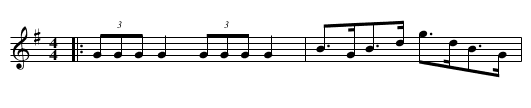 Trumpet Hornpipe - staff notation
