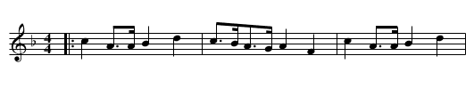 TRUNKLES - staff notation