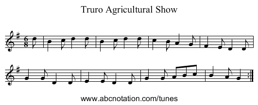Truro Agricultural Show - staff notation