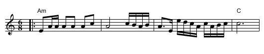 Tsamikos - staff notation