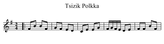 Tsizik Polkka - staff notation