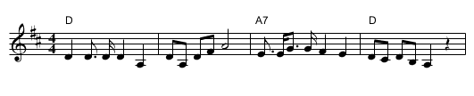 Tsu dayn geburtstog - staff notation