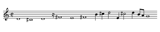 Tú Gitana - staff notation