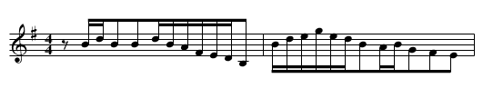 Tugai bachu xi - staff notation