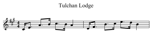 Tulchan Lodge - staff notation