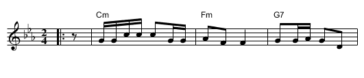 Tule, tule, kultani - staff notation