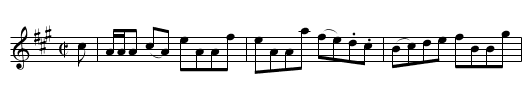 Tulllybardine's Reel - staff notation