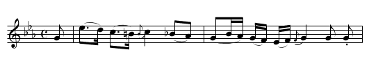 Tulloch Castle [1] - staff notation