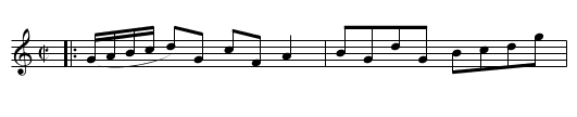 Tulloch Gorm - staff notation