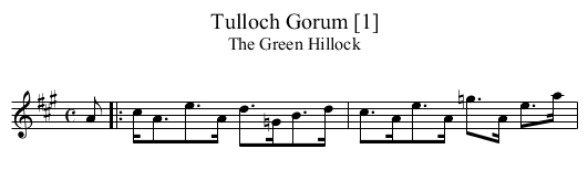 Tulloch Gorum [1] - staff notation