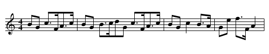 Tullochgorum - staff notation