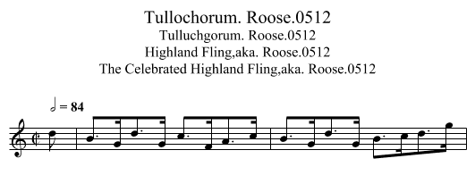 Tullochorum. Roose.0512 - staff notation