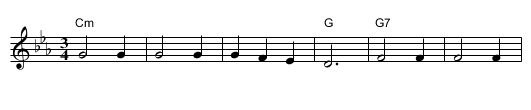 Tumbalalaika - staff notation