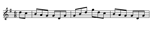 Tumble The Tinker - staff notation