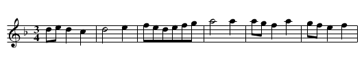 Tunbridge Minuet,aka. HA.183 - staff notation