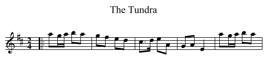 Tundra, The  - staff notation