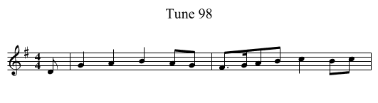 Tune 98 - staff notation