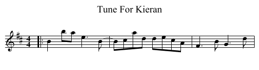 Tune For Kieran - staff notation
