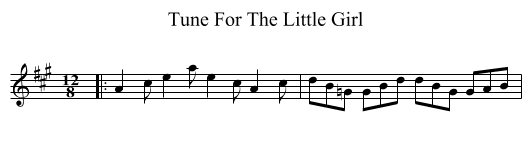 Tune For The Little Girl - staff notation
