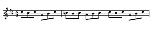 Tune that goes with Jump at the Sun - staff notation