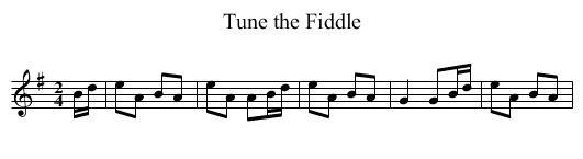Tune the Fiddle - staff notation