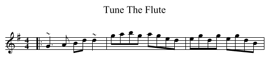 Tune The Flute - staff notation