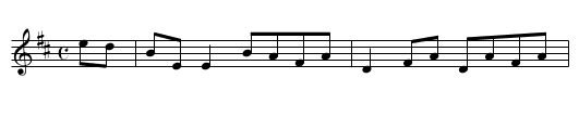 Tuohey's, Patsy - staff notation