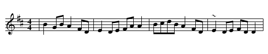 Turf House - staff notation