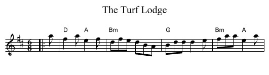 Turf Lodge, The  - staff notation