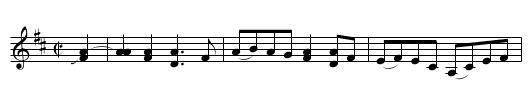 Turkey in a Pea Patch - staff notation