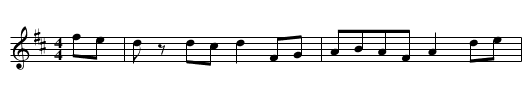 Turkey in the Straw - staff notation