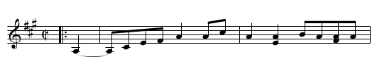 Turkey Knob - staff notation