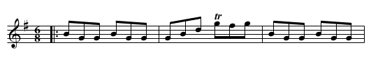Turkish Jigg. JJo8.145 - staff notation