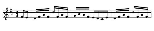 Turner’s Reel - staff notation