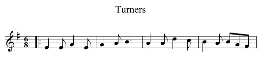 Turners - staff notation