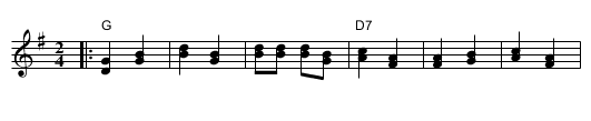 Turopoljski Drme&scaron;  [G] - staff notation