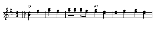 Turopoljski Drmes - staff notation
