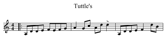 Tuttle's - staff notation