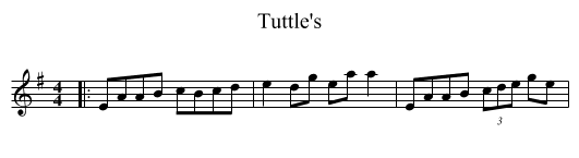 Tuttle's - staff notation