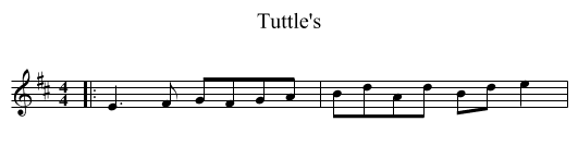 Tuttle's - staff notation