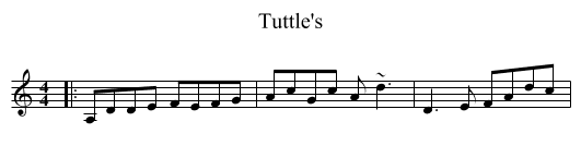 Tuttle's - staff notation