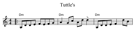 Tuttle's - staff notation