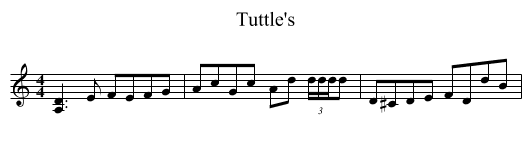 Tuttle's - staff notation