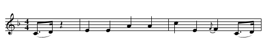 Twa Sisters - staff notation